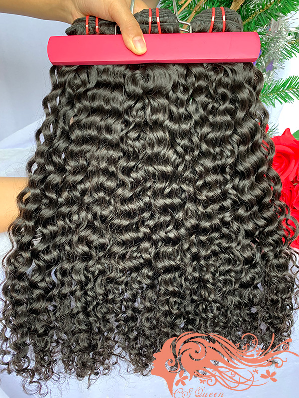 Csqueen Raw Natural Curly 10 Bundles 100% Human Hair Unprocessed Hair - Click Image to Close